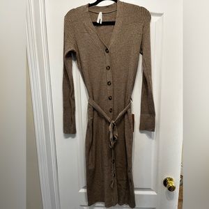 Long wool dress